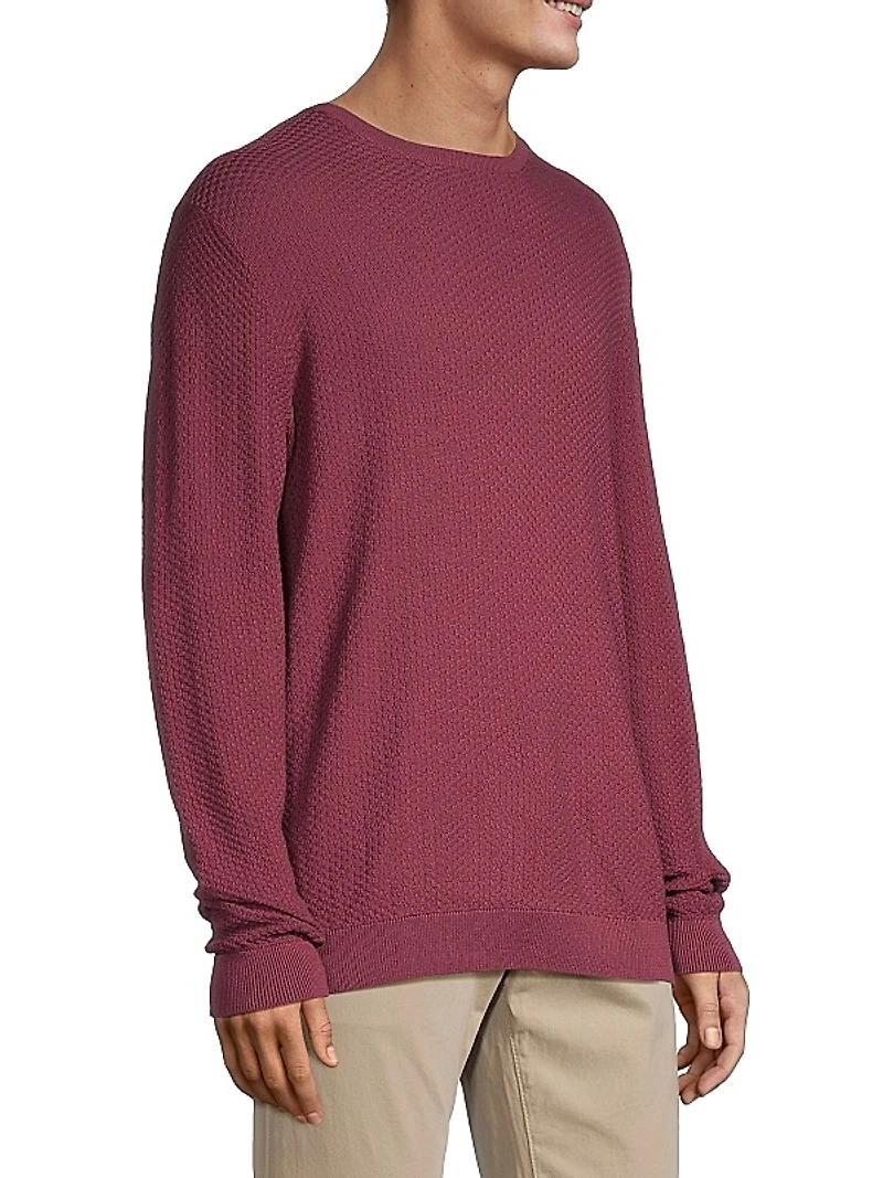 COLLECTION Bubble Knit Crewneck Sweater
