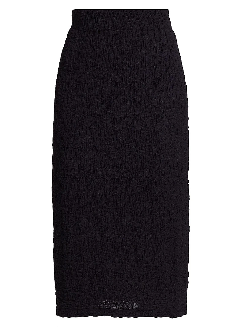 Textured Midi-Skirt