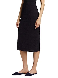 Textured Midi-Skirt