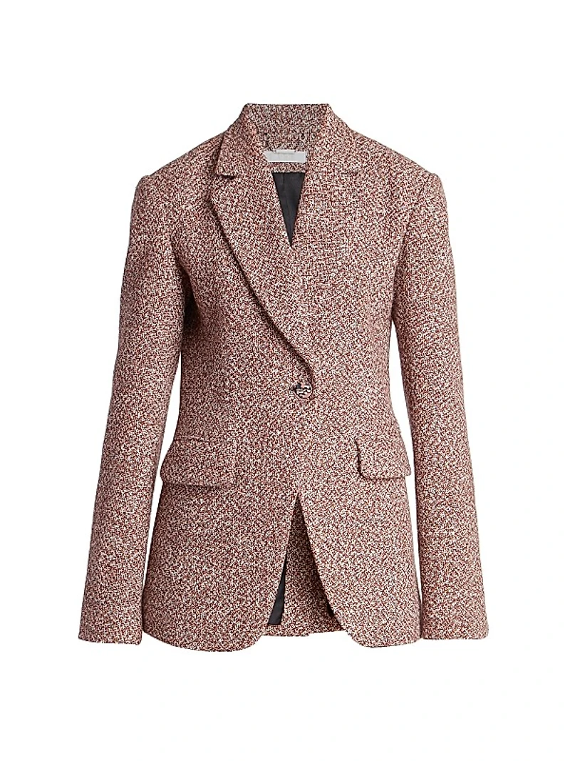 Tweed Single-Breasted Jacket