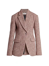Tweed Single-Breasted Jacket