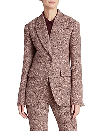Tweed Single-Breasted Jacket