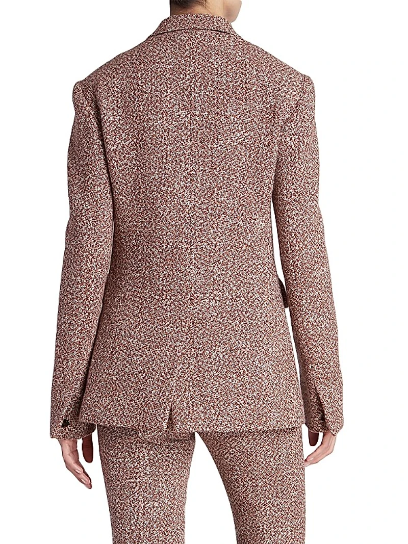 Tweed Single-Breasted Jacket