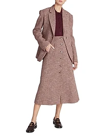 Tweed Single-Breasted Jacket