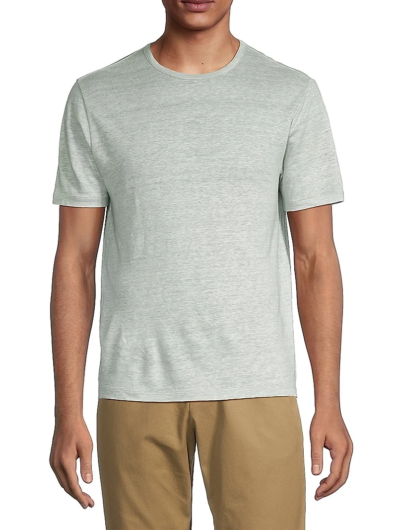 Linen Crewneck T-Shirt