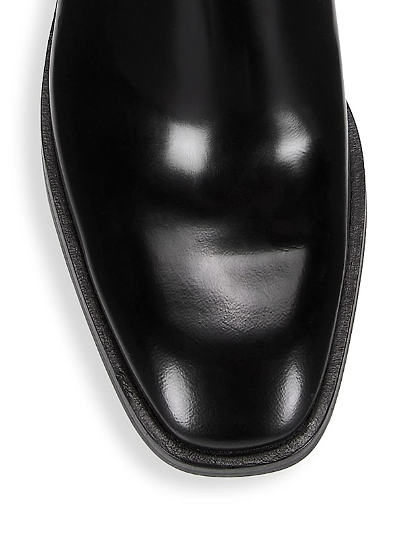 Alexa 70MM Leather Ankle-Strap Booties