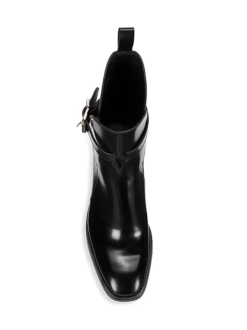 Alexa 70MM Leather Ankle-Strap Booties