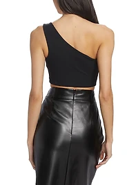 Essential Asymmetric Cropped Top