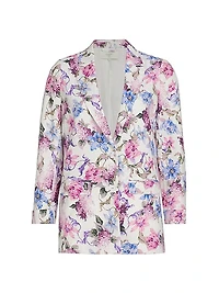 Owen Floral Linen-Cotton Blazer