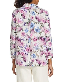 Owen Floral Linen-Cotton Blazer