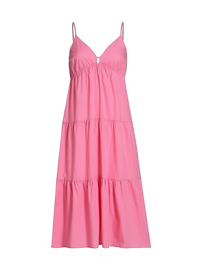 Avril Tiered Sleeveless Midi-Dress