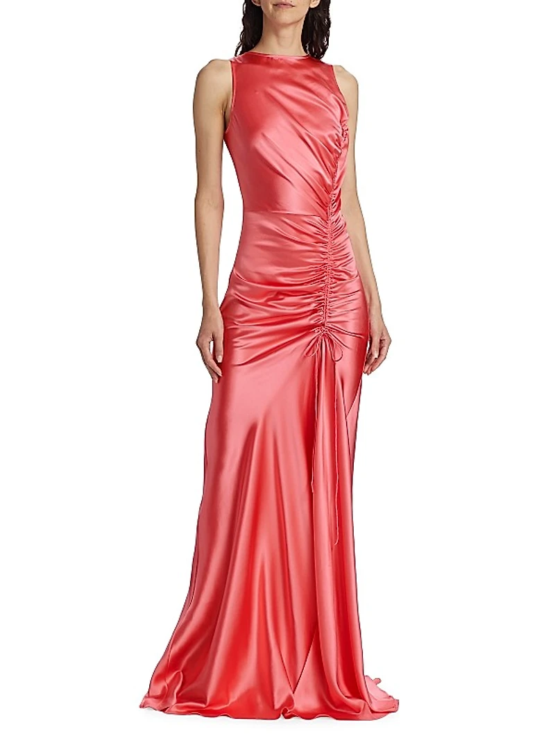 Ruched Charmeuse Gown