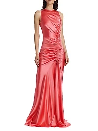 Ruched Charmeuse Gown