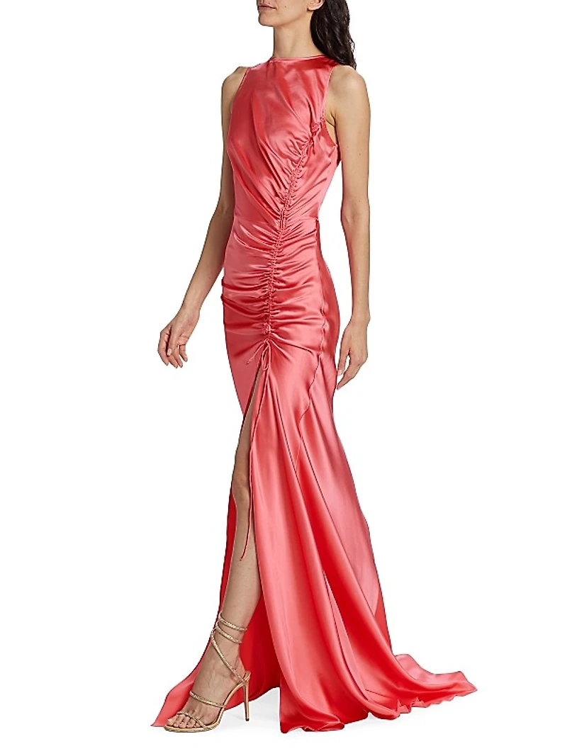 Ruched Charmeuse Gown