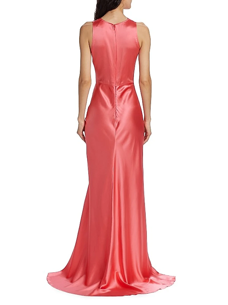 Ruched Charmeuse Gown