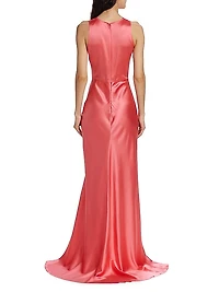Ruched Charmeuse Gown