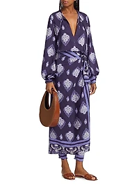 Color Of Silence Printed Jacquard Top