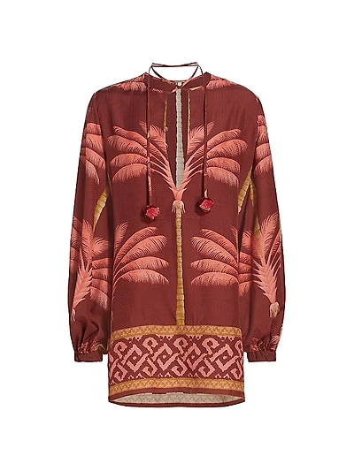 Cuba Cocoa Balloon Sleeve Top