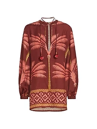 Cuba Cocoa Balloon Sleeve Top