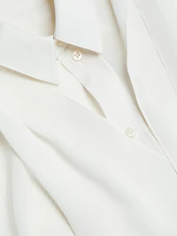 Scarf Neck Silk Maxi Dress