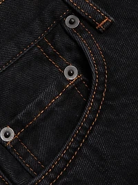 Cotton Denim Midi-Skirt