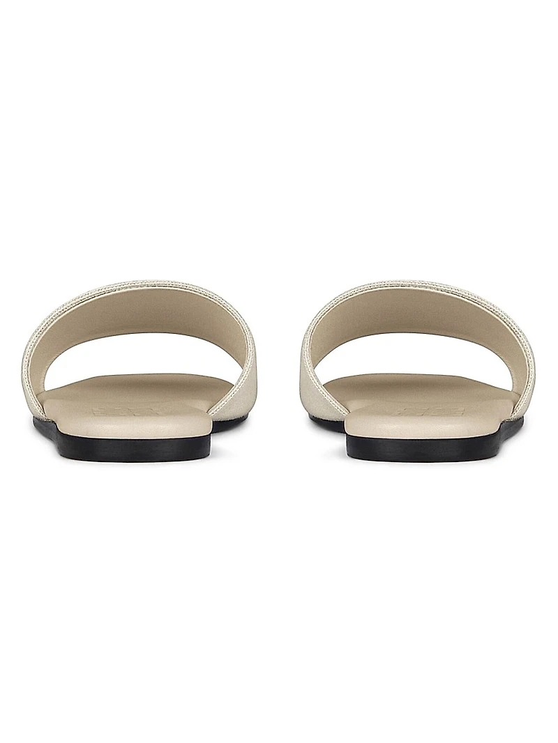 4G Flat Mules Canvas