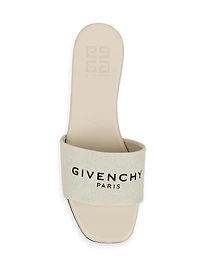 4G Flat Mules Canvas