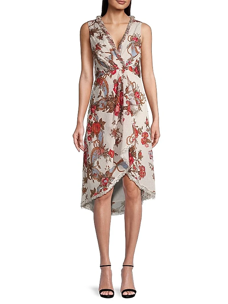 Carine Floral-Print Midi-Dress