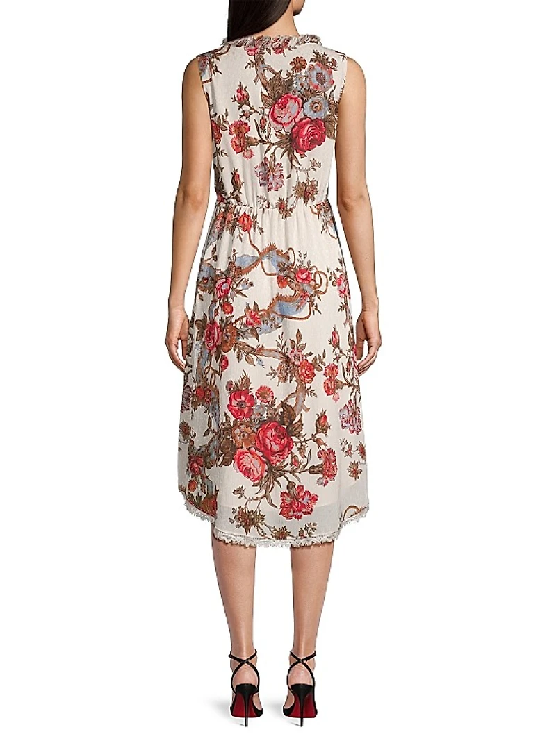 Carine Floral-Print Midi-Dress