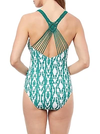 Iota Printed One-Piece Swimsuit
