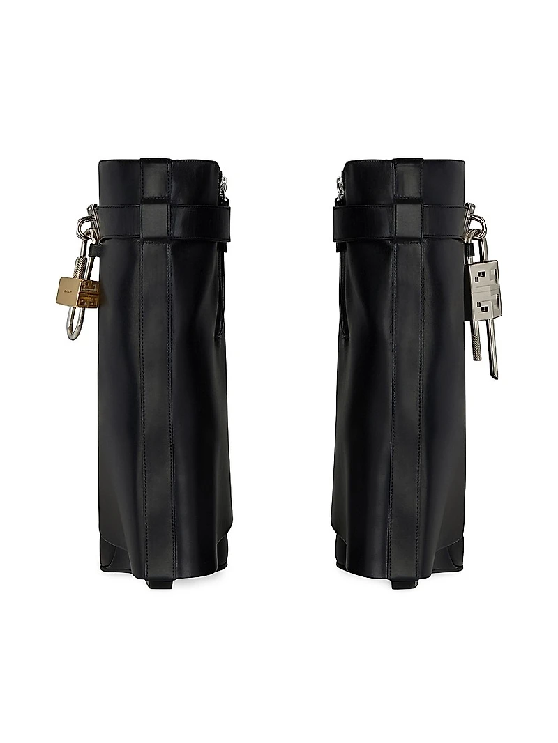 Shark Lock Ankle Boots Leather