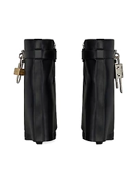 Shark Lock Ankle Boots Leather