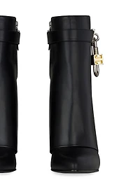 Shark Lock Ankle Boots Leather