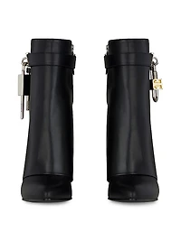 Shark Lock Ankle Boots Leather