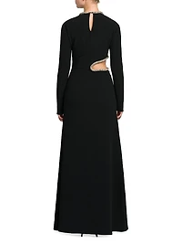 Embellished Side Cut-Out Gown