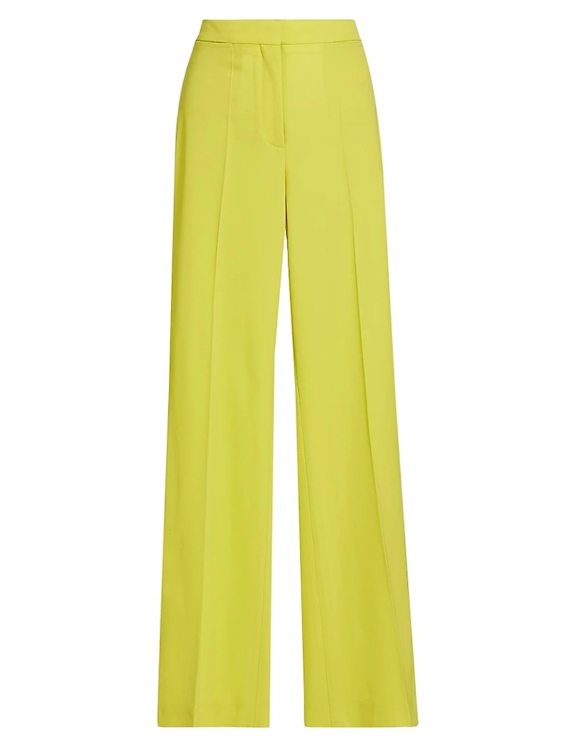 Stretch-Wool Flare Pants