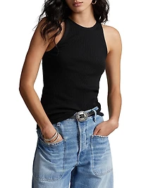 Rib-Knit Slim Tank