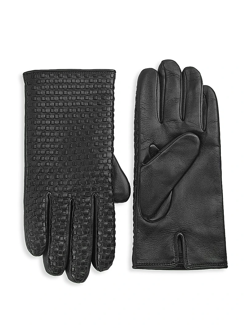 COLLECTION Woven Leather Gloves