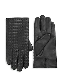 COLLECTION Woven Leather Gloves