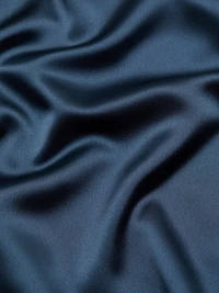 One-Shoulder Draped Satin Gown