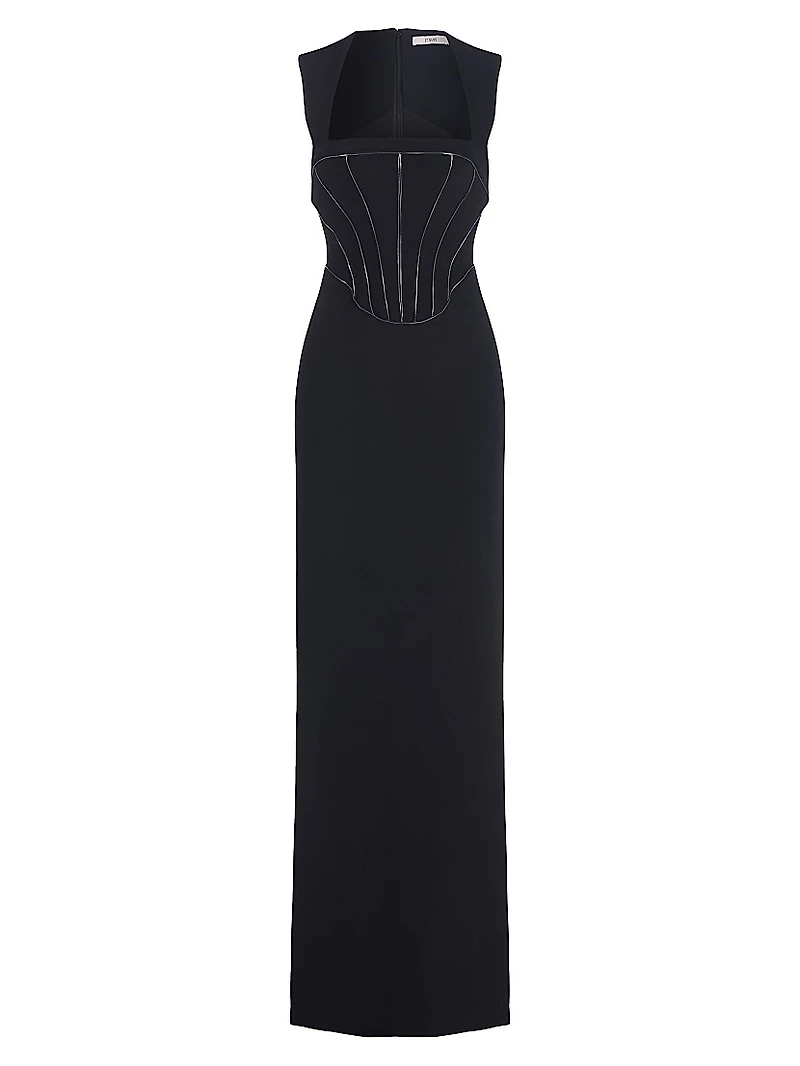 Sienna Flash Piped Gown