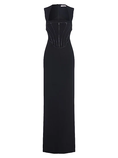 Sienna Flash Piped Gown