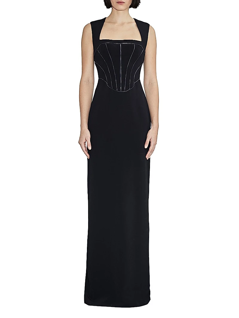 Sienna Flash Piped Gown