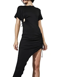 Brielle Drawstring T-Shirt Dress
