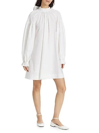 Tie-Neck Shift Dress