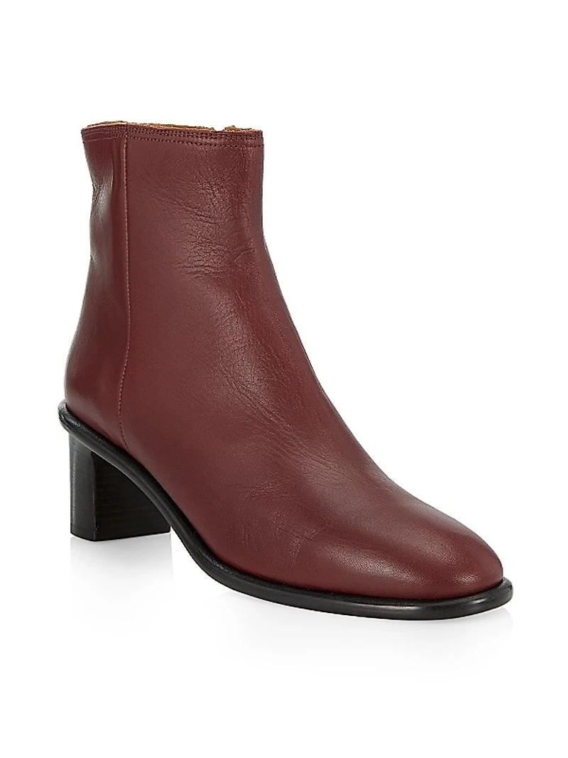 Gelda 50MM Leather Ankle Boots