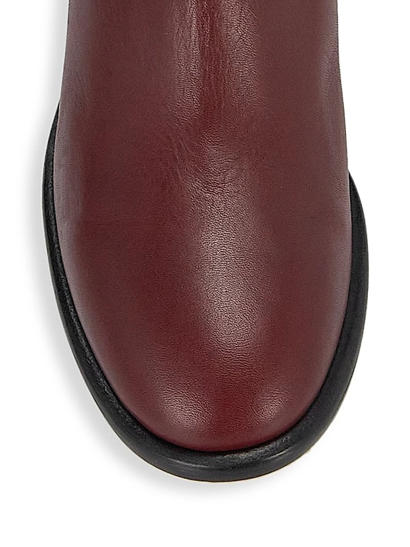 Gelda 50MM Leather Ankle Boots