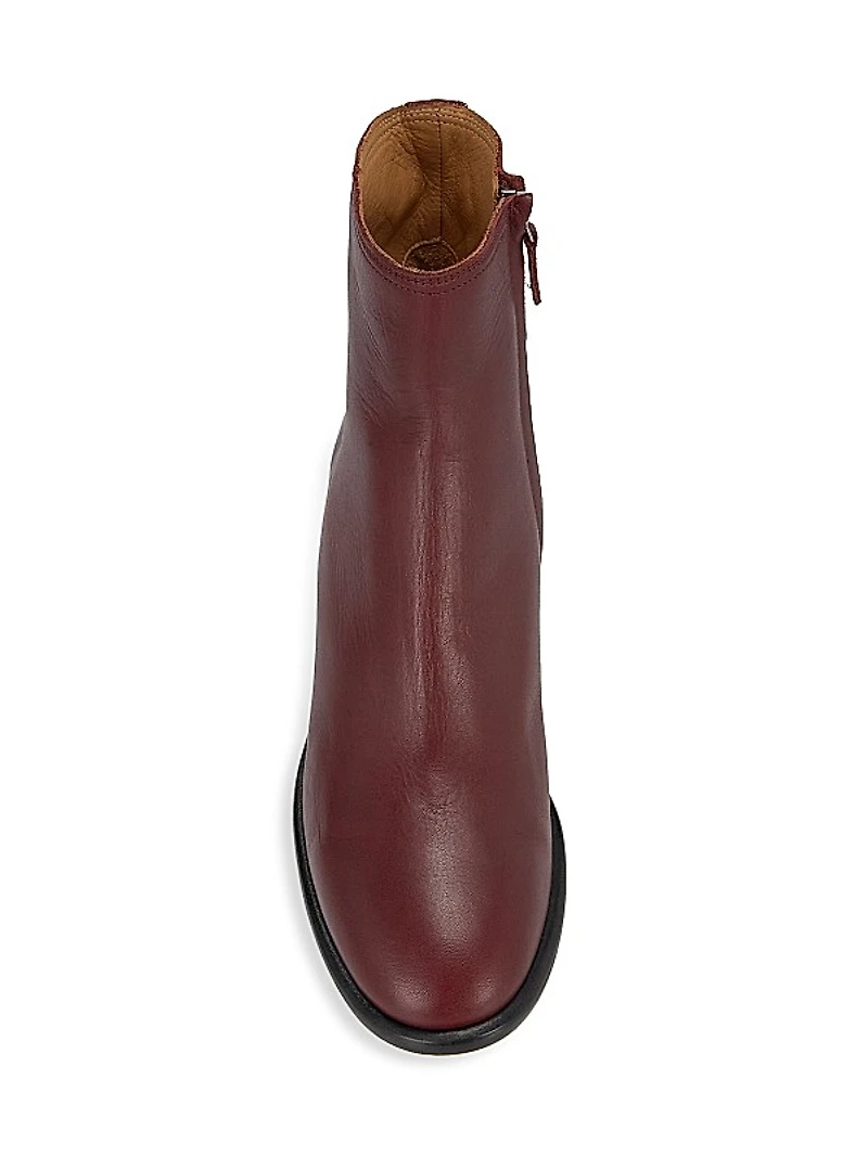 Gelda 50MM Leather Ankle Boots