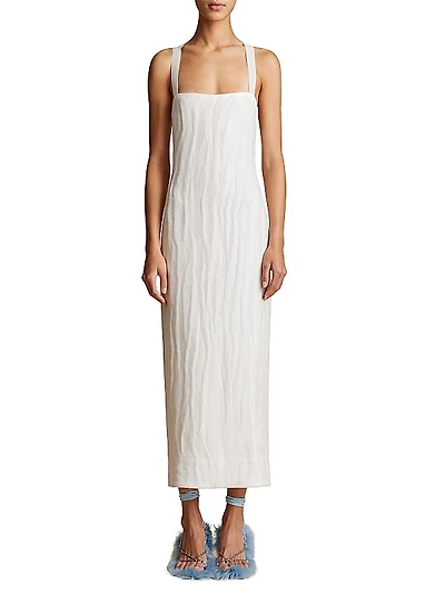 Fabia Crisscross-Back Midi-Dress