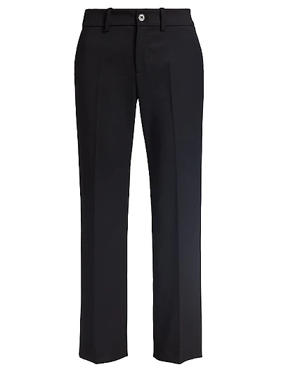 Stretch-Wool Cropped Trousers